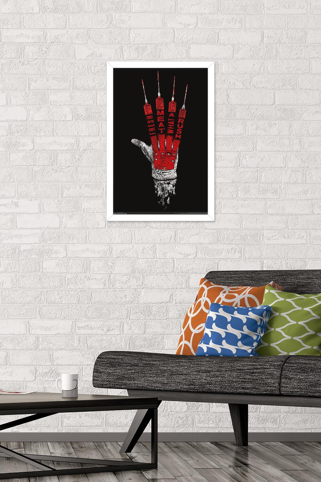 A Nightmare on Elm Street - Hand Wall Poster, 14.725" x 22.375" Framed