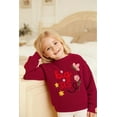 thumbnail image 5 of Aideaone Toddler Baby Girl Knit Sweater Big Sister Little Sister Matching Outfits Long Sleeve Pullover Sweatshirt for Infant 12M-4T, 5 of 7