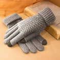 thumbnail image 4 of Sentmoon Snow Gloves for Men Soccer Gloves for Cold Weather Women Layer Snowflake Plus Thick Warm Gloves Knitting Wrist Gloves Mittens for Cold Weather and Insulation, 4 of 4