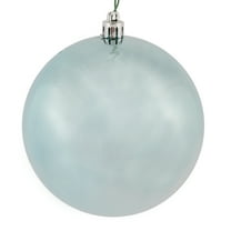 Vickerman 4" Baby Blue Shiny Ball Ornament, 6 per Bag