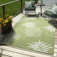 thumbnail image 5 of LR Home Camila 5' x 7', Beige/Green Pineapple Fade, Stain, and Moisture Resistant Indoor/Outdoor Area Rug, 5 of 10