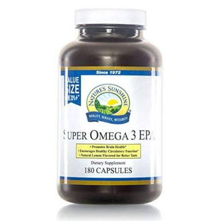 Chi Omega Block - Naturessunshine Super Omega 3 EPA Circulatory System Support 60 softgel caps (Pack of 4)