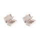 thumbnail image 1 of Guardurnaity Pendientes Anillos Y Almacenamiento Portátil Pulseras Y Collares Portátiles Almacenamiento De Gran Capacidad Caja De Pendientes Blanco 2Conjunto, 1 of 1