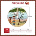 thumbnail image 4 of Kll African Women In Mountain Landscape Christmas Tree Skirt 36",Party Decorations Farmhouse For Christmas Decorations Holiday Party, 4 of 8