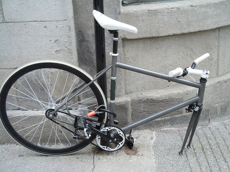 stretched bike frame