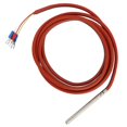 thumbnail image 4 of Newpt100 RTD Temperature Sensor 6Mmx80mm Class B 2M Silicone Gel Coated Wire Platinum Resistance Pt 100 Stainless Steel, 4 of 5