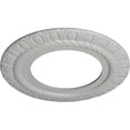 thumbnail image 3 of Ekena Millwork 10 5/8"OD x 5 3/4"ID x 1/2"P Claremont Ceiling Medallion (Fits Canopies up to 7"), Hand-Painted Frost, 3 of 7