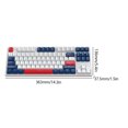 thumbnail image 5 of Teclado para juegos K87 87 teclas RGB Teclado de intercambio en caliente Puerto USB para computadora portátil PC, 5 of 5