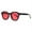 Black Frame Red Film, variant on Retro Sunglasses Large Rims with Polarized Lens for Sun Protection Driving and Fishing Fashion Wear Eyes Original