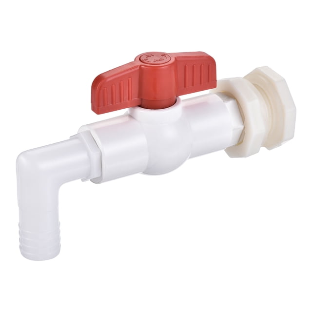 Kit de grifo Uxcell ABS G1/2 con accesorio de fondo hembra y válvula de bola con conector de manguera de espiga de 19mm