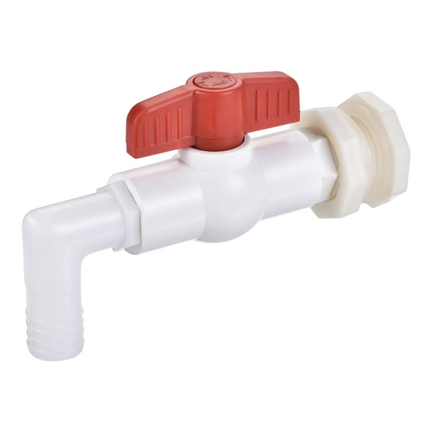 Kit de grifo Uxcell ABS G1/2 con accesorio de fondo hembra y válvula de bola con conector de manguera de espiga de 19mm