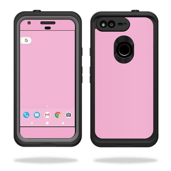 MightySkins LIFGOPI5-Solid Pink Skin for Lifeproof Fre Google Pixel 5 in. Case Wrap Cover Sticker - Solid Pink