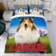 thumbnail image 4 of Lassie Conjunto de sábanas temático, trío de piezas, cómodo y amigable con la piel, diseño único, regalo de decoración para el hogar para familiares, amigos y fans,173cm *218cm, 4 of 6