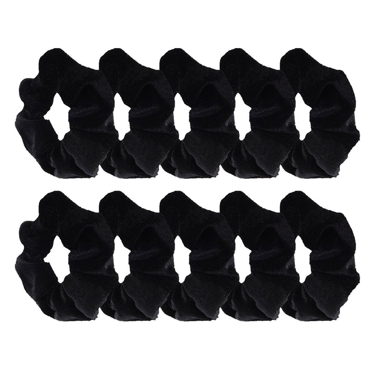 white hair bobbles