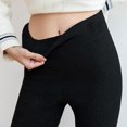 thumbnail image 2 of Soft Clouds Leggings for Women, Soft Clouds Fleece Leggings Casual Warm Winter Solid Pants Black XXL, 2 of 6