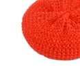 thumbnail image 2 of Uxcell Kitchen Dish Pot Pan Plastic Mesh Scouring Washing Cleaning Scrubber Pad Red 5 Pcs, 2 of 3