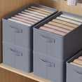 thumbnail image 3 of Organizador de ropa, caja de almacenamiento para pantalones vaqueros, armario con compartimentos, 3 of 4
