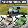thumbnail image 4 of Pzuqiu Golf Print Golf Cart Seat Covers Green 2 Piece Breathable Universal Golf Cart Seat Blanket Fit for Club Car Precedent Ordinary Front Seat Cushion for All Weather, 4 of 7