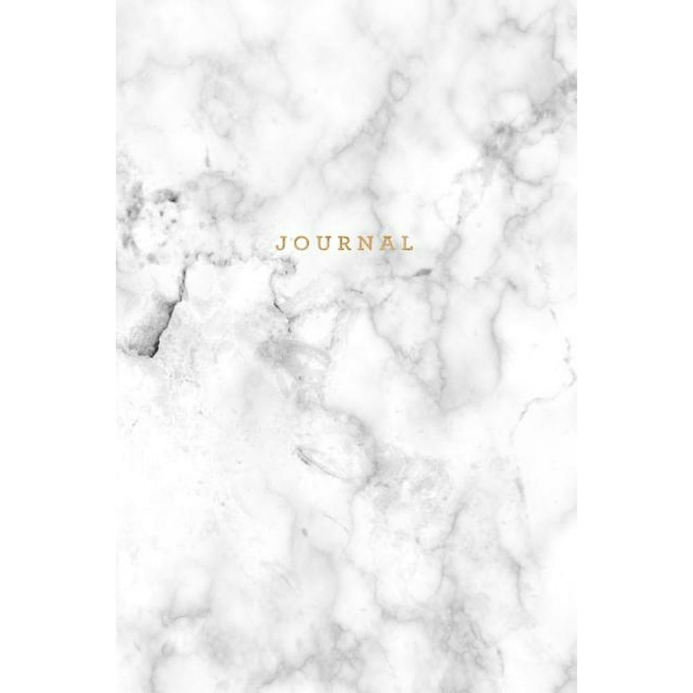 Journals Journal Marble + Gold Notebook 120Page Marble