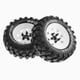 thumbnail image 3 of Metal 1.9Inch Beadlock Wheel Tires for 1:10 RC Crawler Car Axial SCX10 90046 TRX4 Redcat GEN8,White, 3 of 5