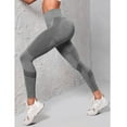 thumbnail image 5 of Resistance Band Leggings, Leggings with Resistance Bands Built in for Yoga, Gym Gray S, 5 of 6