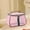Pink-One Size, variant on Cosmetic Bag New Retro Vintage Vanity Bag Large Capacity Makeup Organizer For Women Water Proof Transparent Toiletry Bag Portable Storage Travel Cosmetic Bag For Ladies Purple-One Size