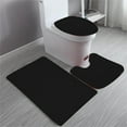 thumbnail image 6 of Clearance!aoksee Bath Mat, Soft Bath Mat 3 Piece With Toilet Lid Cover And Rug Combo Bath Mat 2 Piece And U-Shaped Toilet Floor Rug, Christmas Gifts, 6 of 6