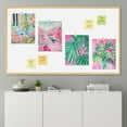thumbnail image 4 of PixonSign Adhesive Wall Art Tropical and Bright Botanical Posters, Set of 4 Floral Landscape Canvas Prints, Classic Vintage Multicolor Nature Wall Décor for Home Decor - 8"x10", 4 of 5