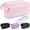 Pink+Ice pack, variant on Freezable Lunch Bag,Reusable & Collapsible Mini Cooler for Adults,Insulated Lunch Box with Ice Packs,Freezable Snack Bag with Handle Buckle, On-the-Go,Black