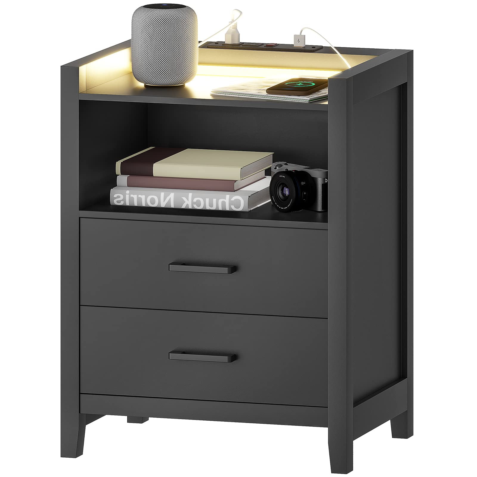 Gravity 2 drawer nightstand deals