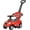 Red, variant on ChromeWheels 3 in 1 Ride on Push Car for Toddlers with Removable Handle, Red