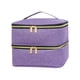 thumbnail image 4 of Bolsa de almacenamiento de esmalte de uñas con capacidad para 30 botellas de esmalte de uñas de gran capacidad, 2 capas para Púrpura, 4 of 8