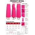 thumbnail image 7 of Women's Plus Size Casual Solid High Waisted A -line Maxi Skirt with an elastic Waistband, 7 of 7