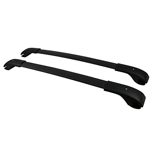 Cross Bars Compatible with 2012-2016 Subaru Impreza XV Crosstrek, Aluminum Black Sport Roof Rack Cross Bar Luggage Carrier by IKON MOTORSPORTS, 2013 2014 2015 12 13 14 15 16
