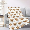 thumbnail image 2 of Cow Blanket Blanket Gifts Ultra Soft Cozy Throw Flannel Blanket, Lightweight Fuzzy Fleece Blanket Warm Plush Throw Blankets for Couch, Sofa, Bed  for Baby, 2 of 9