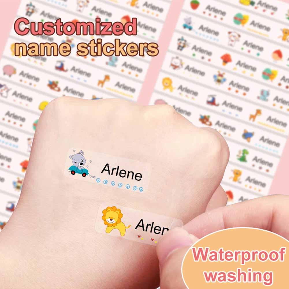 89 Étiquettes Personnalisables Autocollantes - Pour Vêtements Enfants, école, Crèche, Résistantes Lavage