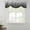 Black, variant on Teal Green Ombre Tie Up Valance Curtains for Windows, Kitchen Curtains Window Treatments, Contemporary Gradient Abstract Art Short Window Shades Valances for Bedroom Bathroom Cafe 42"x12"