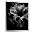 thumbnail image 2 of Designart "Monochrome Anemone Flow: Underwater Beauty" Coastal Coral Under Water Floater Framed Canvas Wall Art, 2 of 5