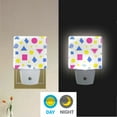 thumbnail image 2 of Yayeee LED Night Light for The Home Plug in With Light Sensors 2 Pack, Yellow Retro Round, 2 of 6