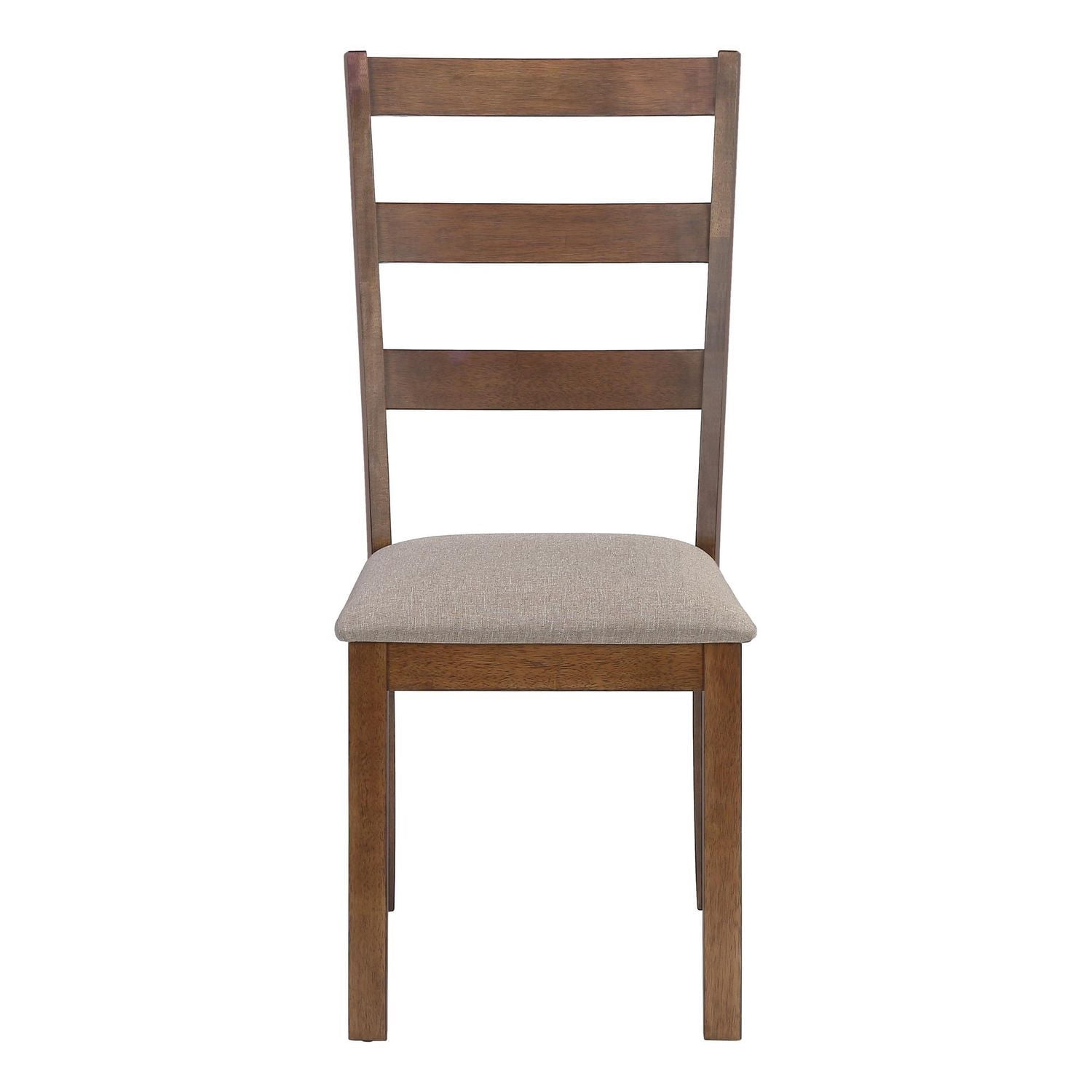 Monarch Specialties Dining Chair, Set Of 2, Side, Upholstered, Kitchen, Dining Room, Fabric, Wood Legs, Brown, Beige, Transitional