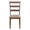 thumbnail image 4 of Monarch Specialties Dining Chair, Set Of 2, Side, Upholstered, Kitchen, Dining Room, Fabric, Wood Legs, Brown, Beige, Transitional, 4 of 9