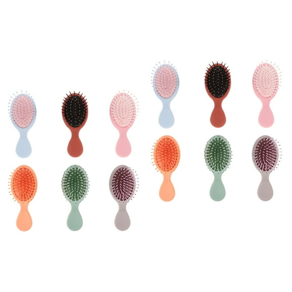 12pcs Mini Wet Hair Brush Travel Detangling Brush Detangler Hair Brushes for Curly Hair