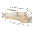 thumbnail image 3 of STAOEDU 1-Tier Corner Bathroom Counter Organizer, Countertop Perfume Tray and Vanity Organizer, Makeup Cosmetic Storage, Corner Storage Organizers for Bathroom, Dresser, Kitchen, 3 of 3
