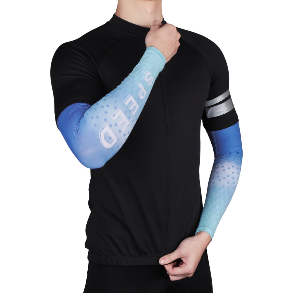 Uayasily Athlete Arm Sleeves Uv Protective Cooling Summer Cycling Outdoor Sports Arms Sleeves Cover for Women Men S White 