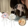thumbnail image 3 of Élastique à Cheveux Ruban Nœud Doux pour Femmes Bandeau en Dentelle, 3 of 8