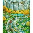 thumbnail image 2 of Bell, Bill 15x17 Black Ornate Wood Framed with Double Matting Museum Art Print Titled - Central Park Sunday, 2 of 4