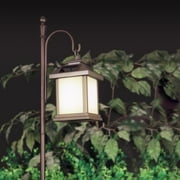 Feit OneSync Landscape Square Bronze Solar LED Hanging Pathway Light, 20 Lumens