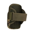thumbnail image 2 of Greeniant Brazalete para teléfono para correr, bolsa lateral para muñeca, bolso de mano, cinturón elástico impermeable, riñonera compacta Escalada camuflaje verde, 2 of 6