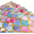 thumbnail image 3 of Coolnut Mermaid Scales Bath Shower Curtain Liners 72x72in Polyester Waterproof Bath Curtains with Hooks, 3 of 6