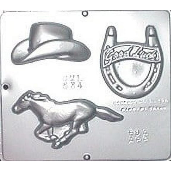 534 Cowboy Assortment Chocolate Candy Mold